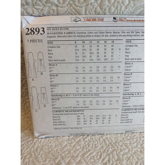 Style Misses Blouse Camisole Sewing Pattern sz 8-18 2893 - uncut - Picture 5 of 9